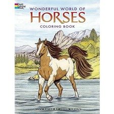 World of Horses Coloring Book