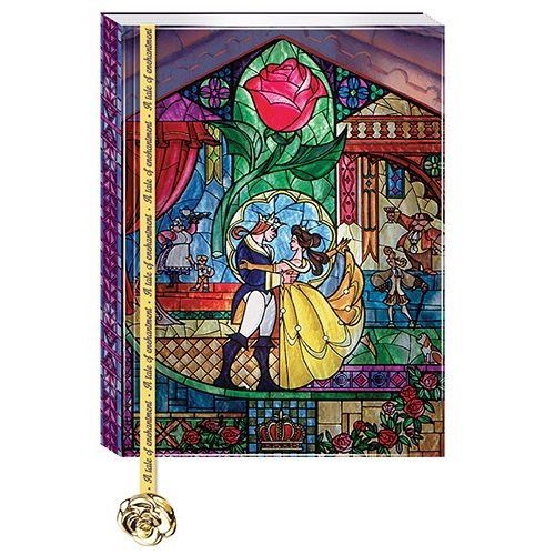 Beauty and The Beast stained glass journal