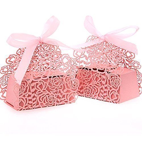 laser cut rose candy boxes