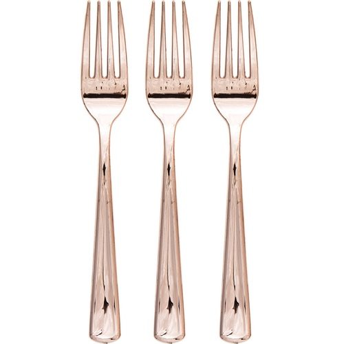 rose gold forks